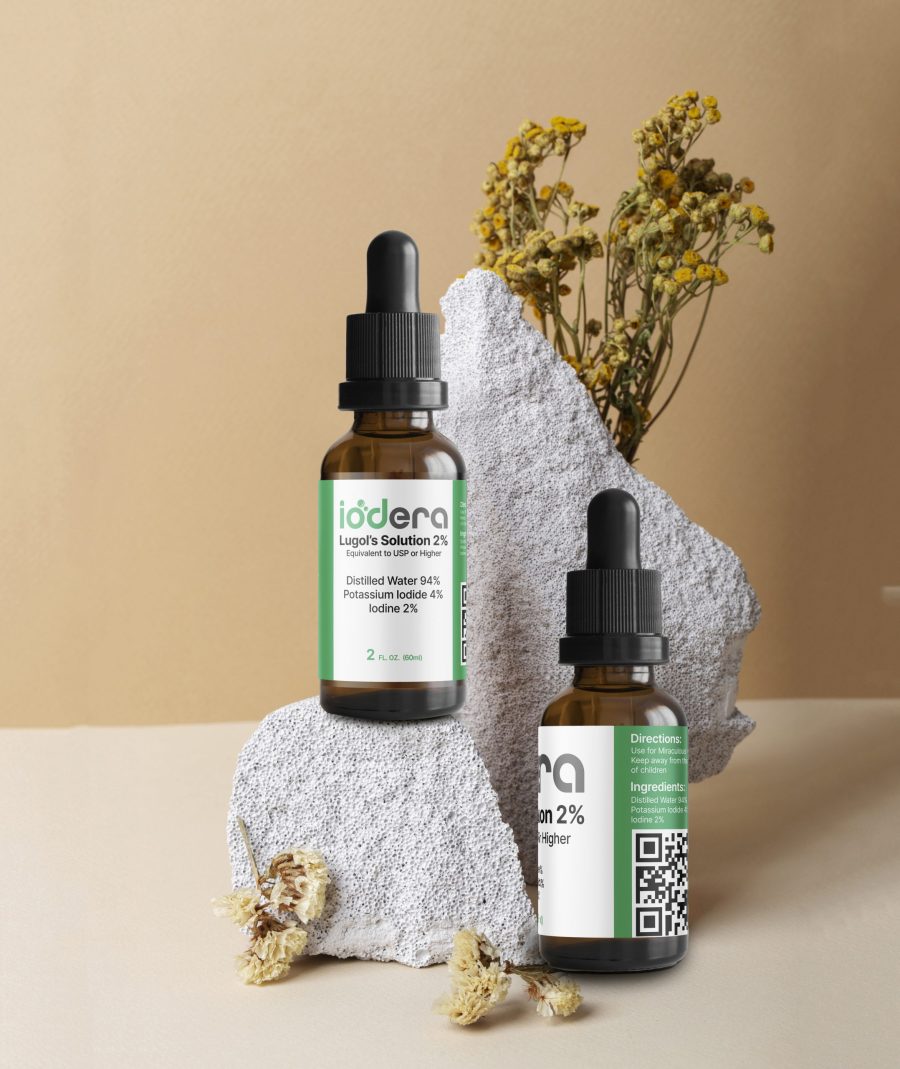 IODERA Lugol’s Solution of Iodine | 2 fl oz | Potassium Iodide and Iodine Solution 2% Liquid Drops | 60ml